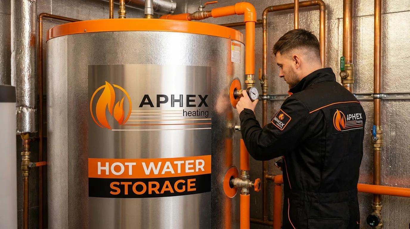 Representative stock image for hot water storage st albans