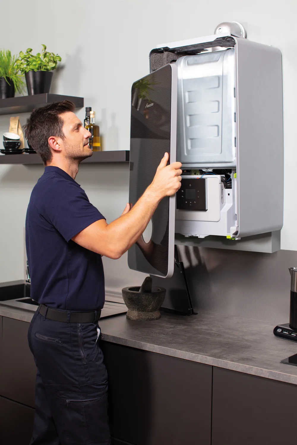 Worcester Bosch Install representative stock image